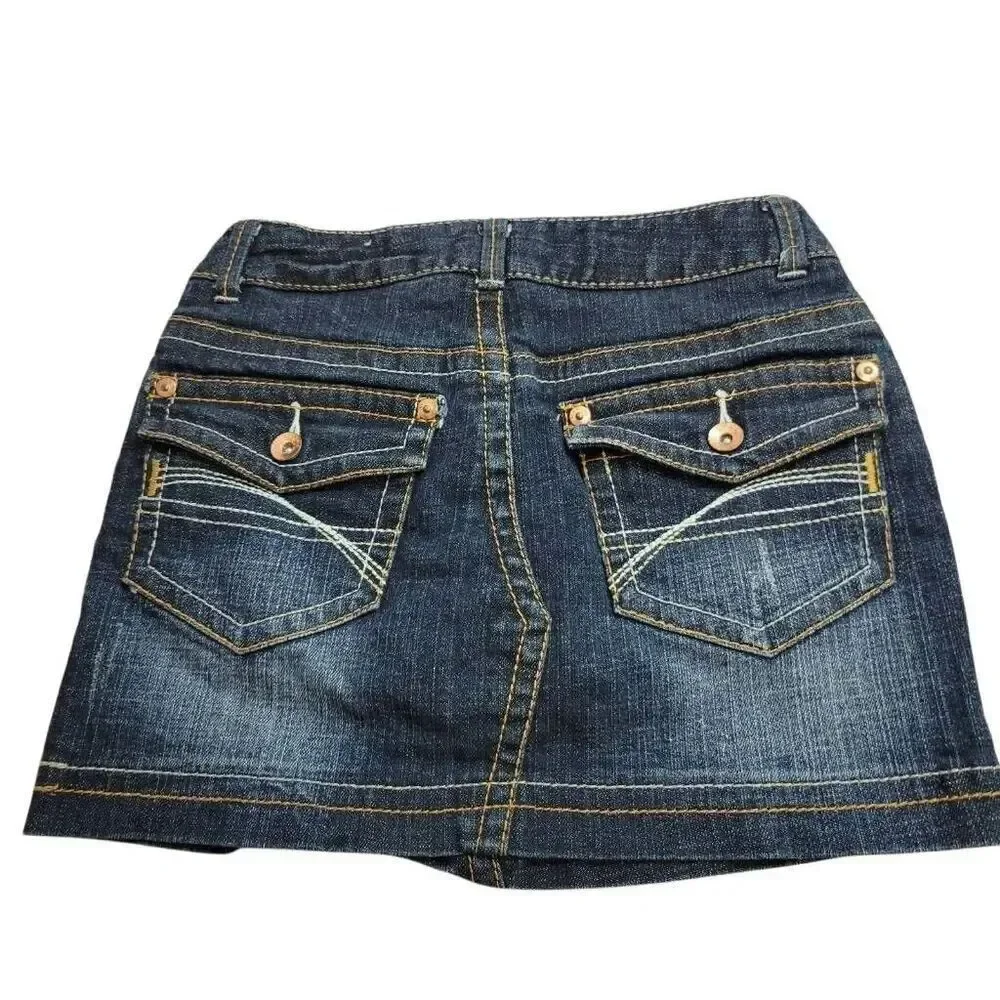 Justice denim skort 8R